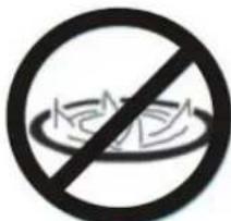 Prohibition sign with crossed-out circular border and crossed-out circular symbol containing a broken ring containing the text 'KEMEN'