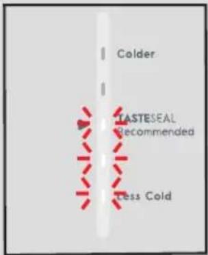 Colder TASTESEAL Recommended Less Cold