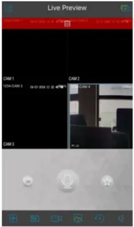 Live Preview CAM 1 1234-CAM 3 CAM 3 CAM 2 CAM 4 PLS