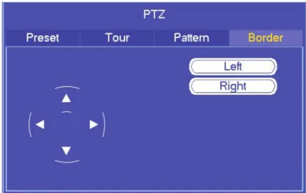 PTZ Preset Tour Pattern Border Left Right