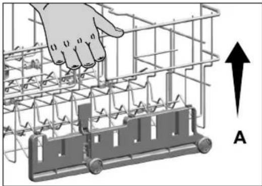Euromaid FIDWB14 - Adjusting the height of the upper basket - 1