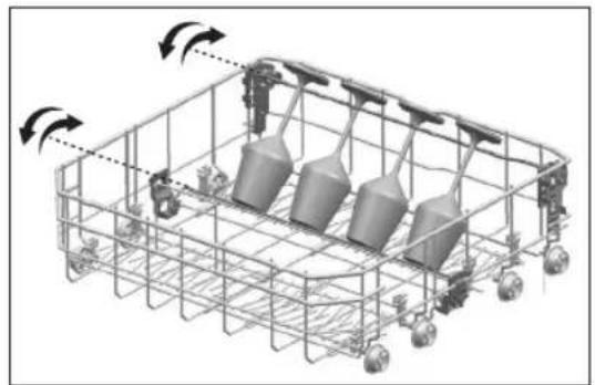 Euromaid EDWB14G - Lower Basket Glass Holder - 1