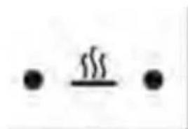 Image containing three black dots and a horizontal line with the letter 'S' above them, likely indicating a symbol or label.