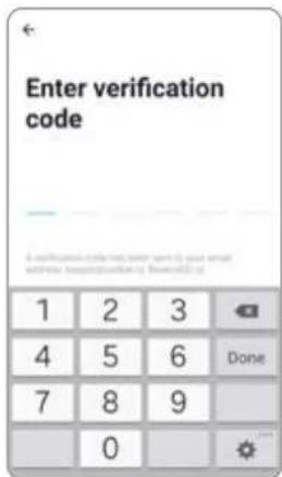 Enter verification code 1 2 3 4 5 6 Done 7 8 9 0 ★