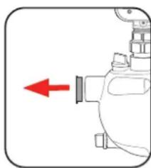 Ozito CPPAS-800 - Connecting to the suction inlet - 2