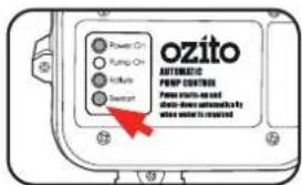 Power On Turn On Stimble Switch Ozito AUTOMATIC FRIP CONTROL Power starts oned drots-down automatic by where water is required