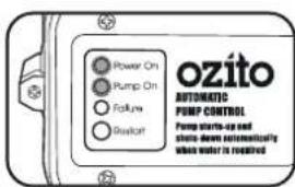 Power On Pump On Failure Quality ozito AUTOMATIC PUMP CONTROL Pump starts-up and short-down automatically when water is required