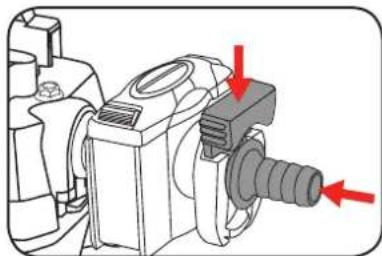 Ozito PTP-012A - Attaching Hose to the Water Inlet - 2