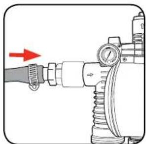 Ozito CPP-802 - Connecting to the suction inlet - 5