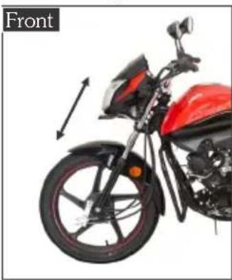 HERO Splendor iSmart + (2019) - Front and rear suspension inspection - 1