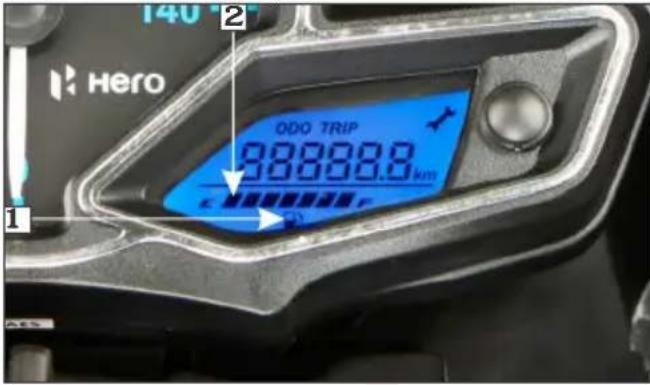 140 2 Hero ODO TRIP 88888.9 km 1 O