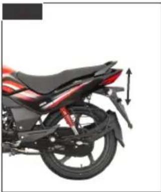HERO Passion Xpro (2018) - Front and rear suspension inspection - 2