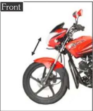 HERO Passion Xpro (2018) - Front and rear suspension inspection - 1