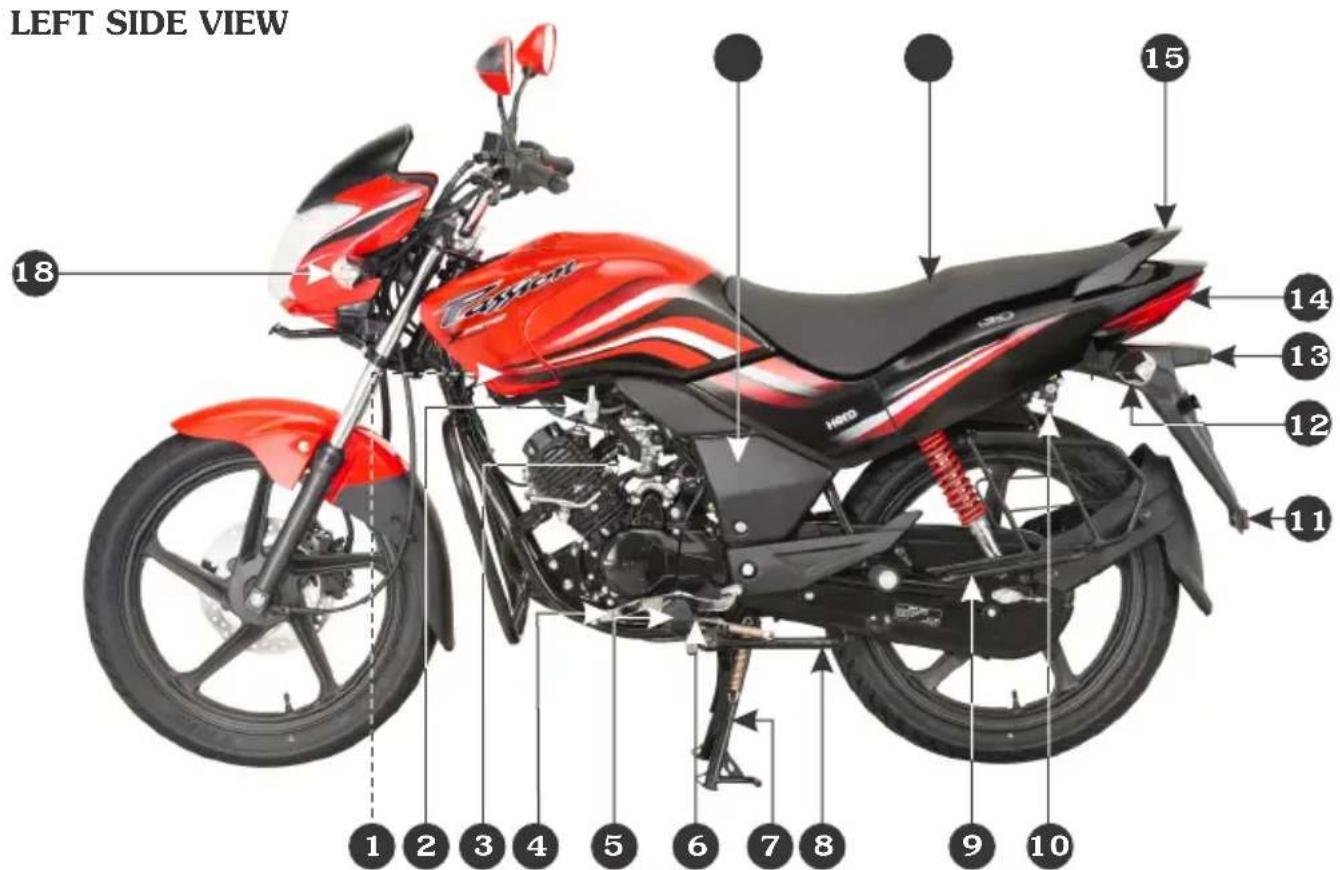 LEFT SIDE VIEW 15 14 13 12 11 18 HAMD 1 2 3 4 5 6 7 8 9 10