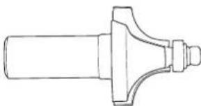 Ozito LTM-3000 - ROUND OVER BIT - 2