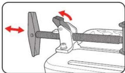 Ozito MCS-2355 - Adjusting the vice - 5