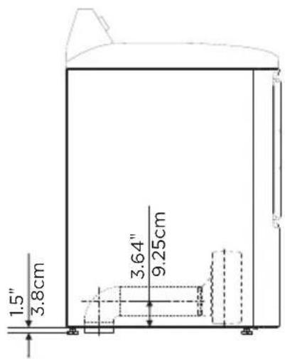 1.5" 3.8cm 3.64" 9.25cm
