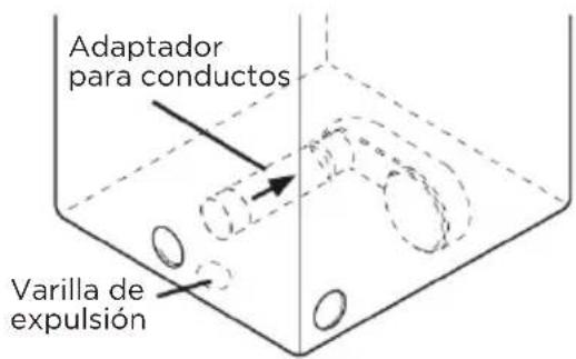 Adaptador para conductos Varilla de expulsión
