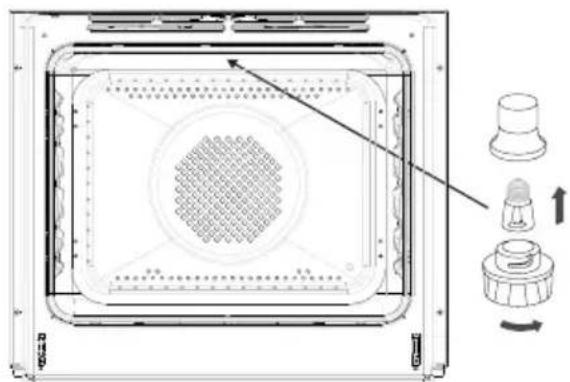 Cylinda S 6564 KV - Byte av lampa i ugnen - 1