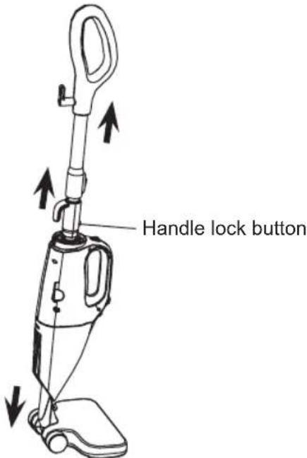 Handle lock button