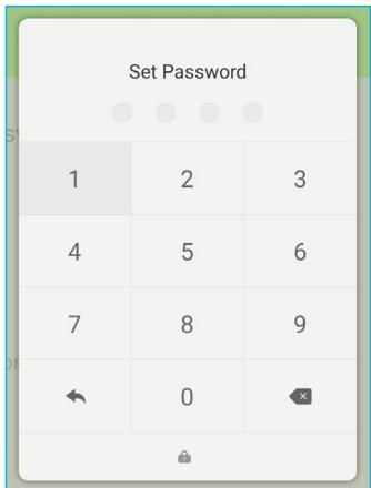 Set Password 1 2 3 4 5 6 7 8 9 ← 0