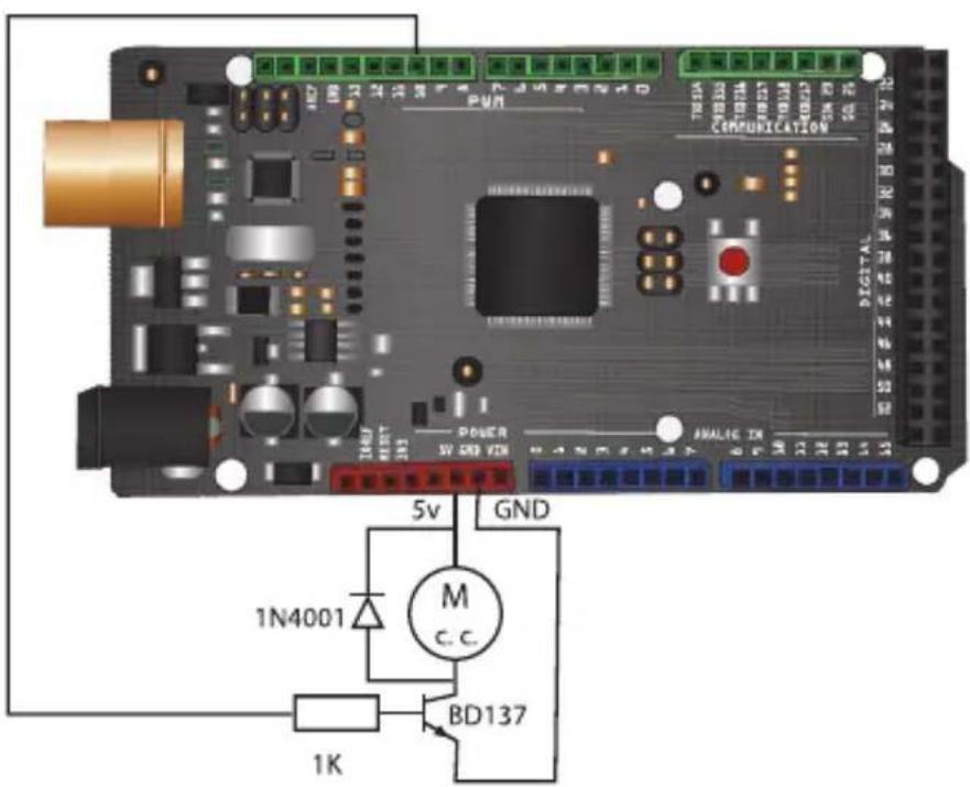 Steren ARD-030 - Control de un motor de cc con un transistor - 1