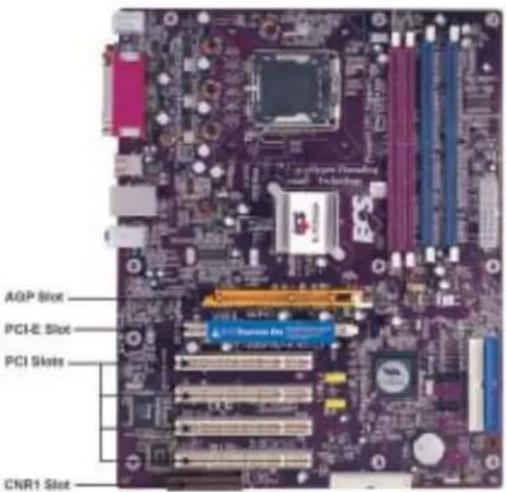 AQP Slot PCI-E Slot PCI Slots CNR1 Slot