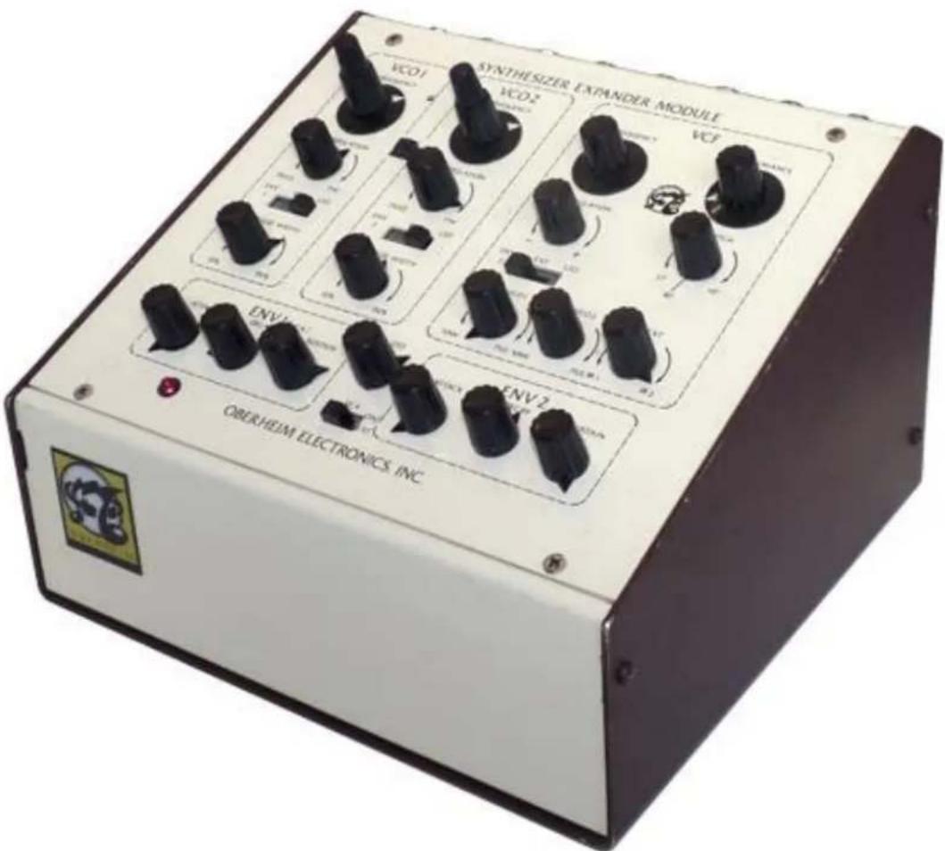 SYNTHESIZER EXPANDER MODULE VCOI VCO2* VCF ENV1 ENV2 OBERHEIM ELECTRONICS INC