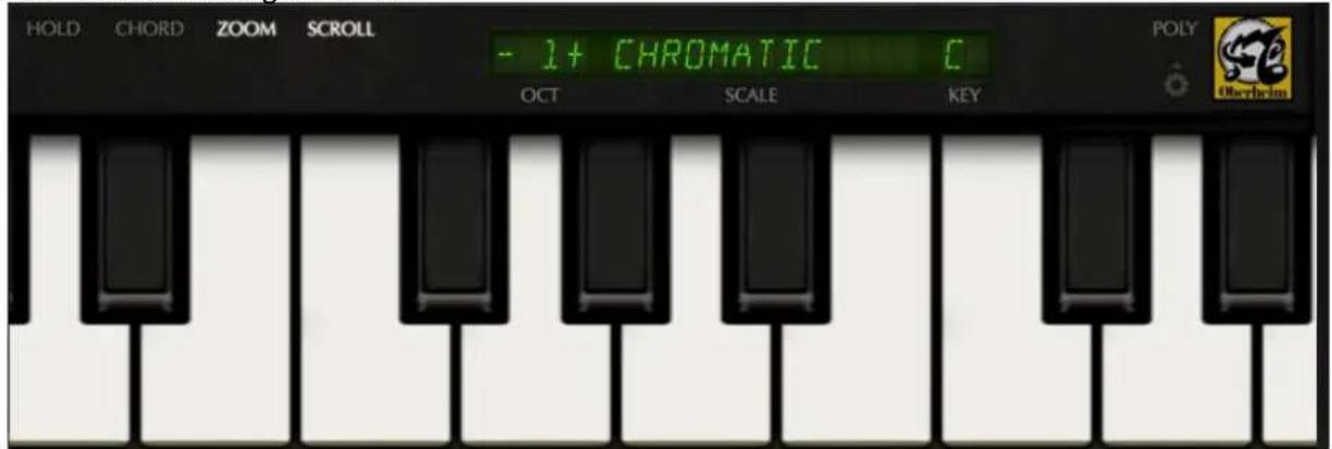 HOLD CHORD ZOOM SCROLL - 1+ CHROMATIC C OCT SCALE KEY POLY Obvheim