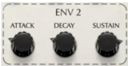ENV 2 ATTACK DECAY SUSTAIN