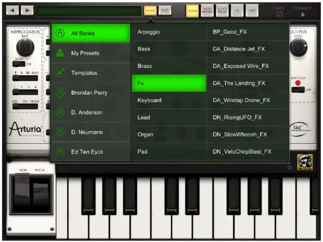 All Banks My Presets Templates Brendan Perry D. Anderson D. Neumann Ed Ten Eyck Arpeggio Bass Brass Fx Keyboard Lead Organ Pad BP_Geist_FX DA_Distance Jet_FX DA_Exposed Wire_FX DA_The Landing_FX DA_Wiretap Drone_FX DN_RisingUFO_FX DN_SlowWhoosh_FX DN_VeloChirpBlast_FX