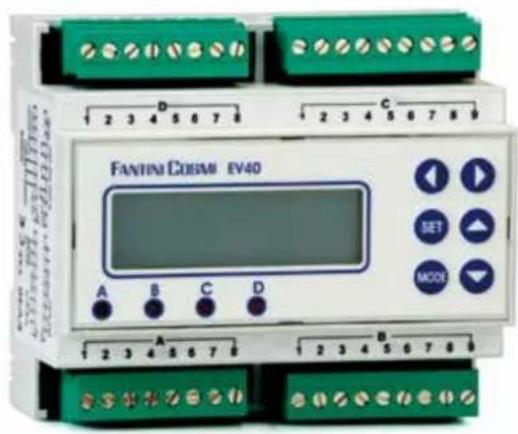 FANTIN COSMI EV40 A B C D 2 3 4 5 6 7 2 3 4 5 6 7 8 SET MODE