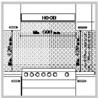HOOD 600 mm 420 mm