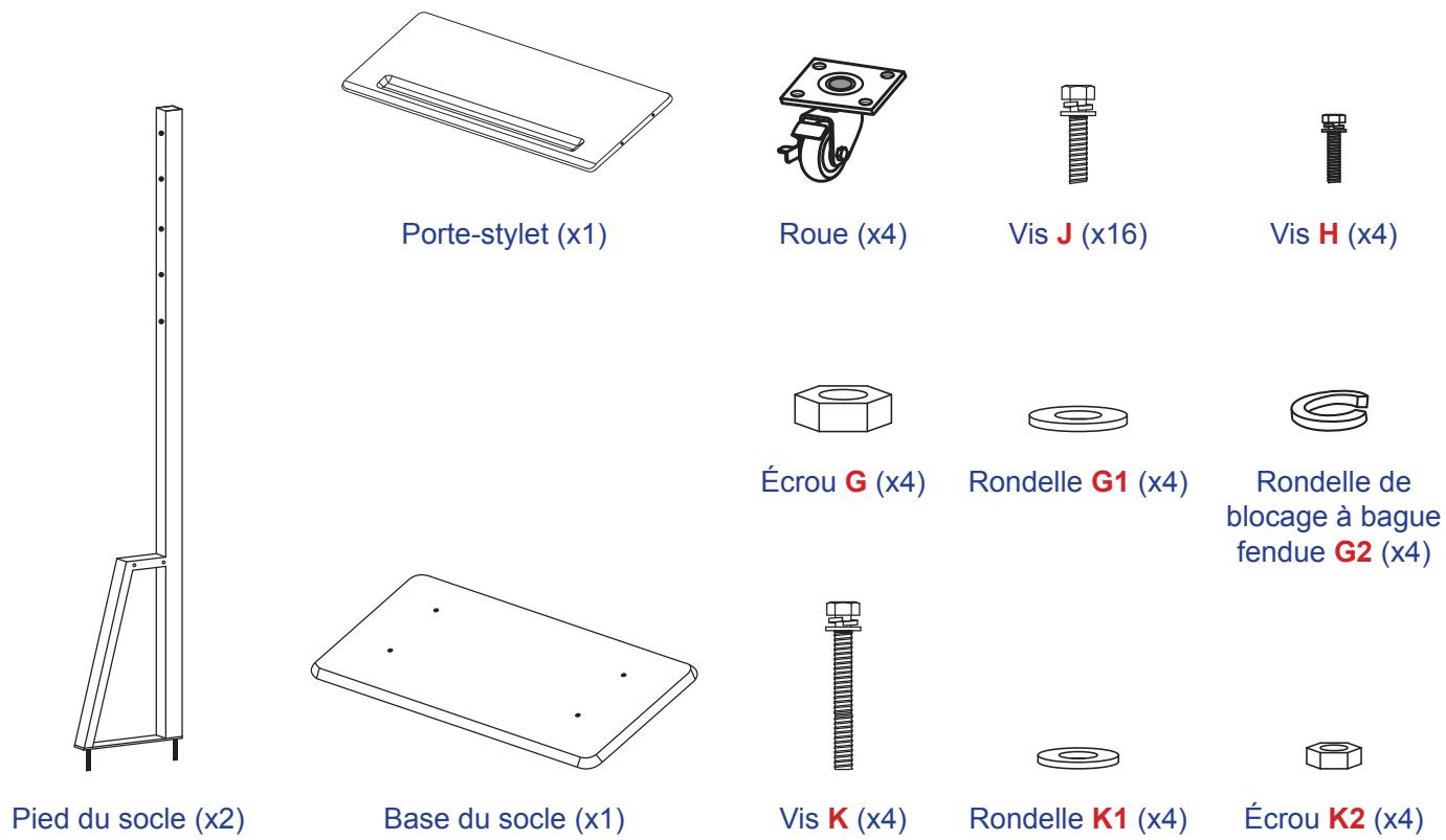 OPTOMA 1861RK - Installation par montage sur socle (en option) - 1