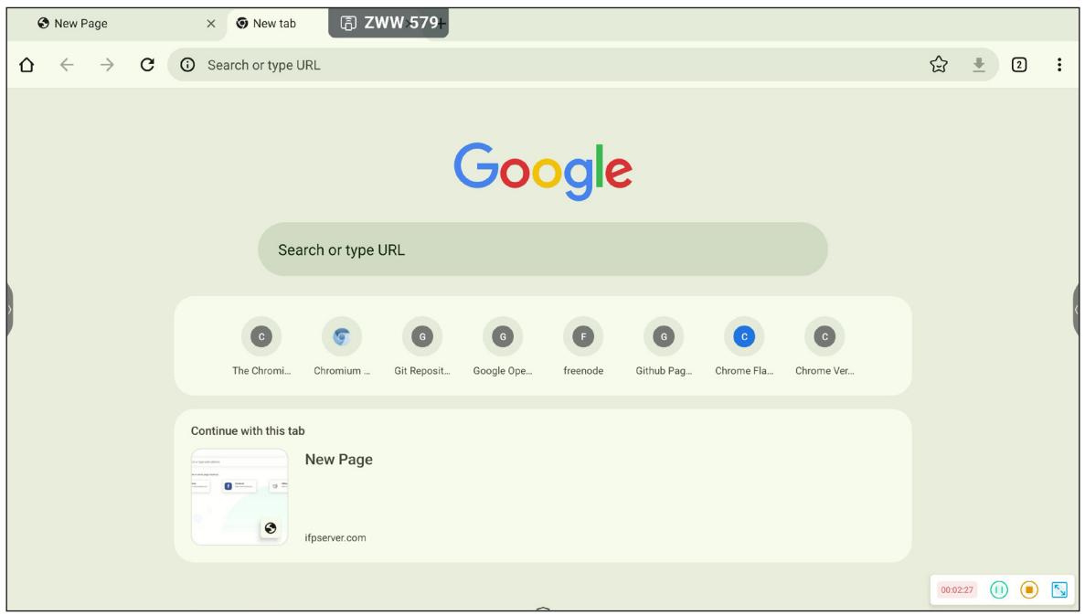 New Page X New tab ZWW 579 Search or type URL Google Search or type URL The Chromi... Chromium ... Git Reposit... Google Ope... freenode Github Pag... Chrome Fla... Chrome Ver... Continue with this tab New Page ifpserver.com
