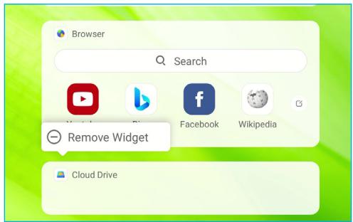 Browser Search Remove Widget Facebook Wikipedia Cloud Drive