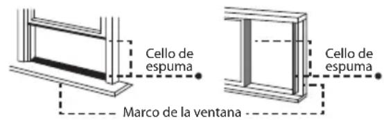 Cello de espuma Cello de espuma Marco de la ventana