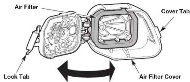 Air Filter Cover Tab Lock Tab Air Filter Cover