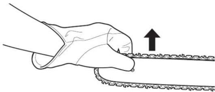Craftsman CMXGJAMD25PS - ADJUSTING THE CHAIN TENSION - 6