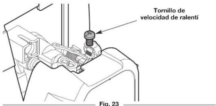 Tornillo de velocidad de ralentí Fig. 23