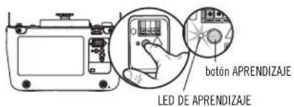 botón APRENDIZAJE LED DE APRENDIZAJE