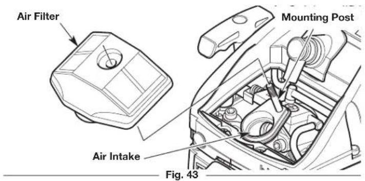 Air Filter Mounting Post Air Intake Fig. 43