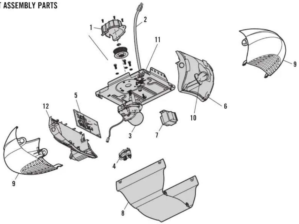 ASSEMBLY PARTS 1 2 11 6 9 10 7 3 4 8 5 12 9