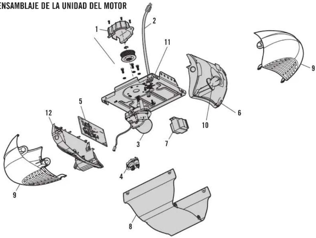 ENSAMBLAJE DE LA UNIDAD DEL MOTOR 1 2 11 6 9 10 7 3 4 8 5 12 9