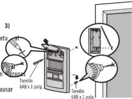 3) Torna al el granas Tornillo 6AB x 1 pulg. Tornillo 6AB x 1 pulg.