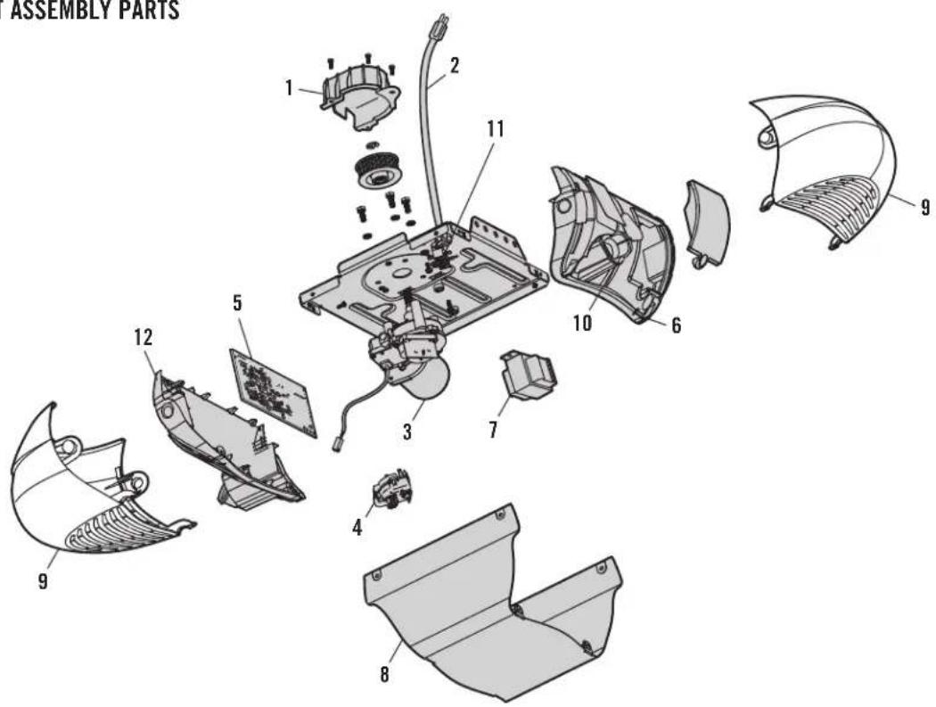 ASSEMBLY PARTS 1 2 11 10 6 9 5 3 7 4 8 9 12
