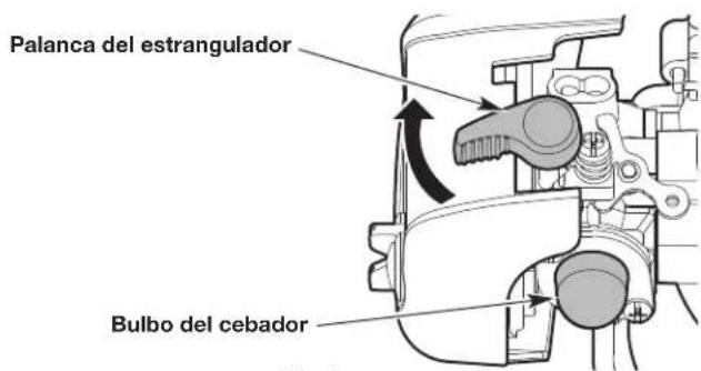 Palanca del estrangulador Bulbo del cebador