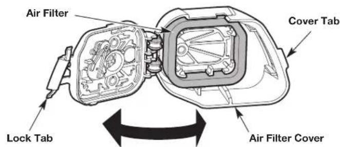Air Filter Cover Tab Lock Tab Air Filter Cover