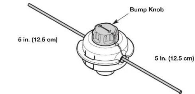 Bump Knob 5 in. (12.5 cm) 5 in. (12.5 cm)