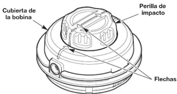 Cubierta de la bobina Perilla de impacto Flechas